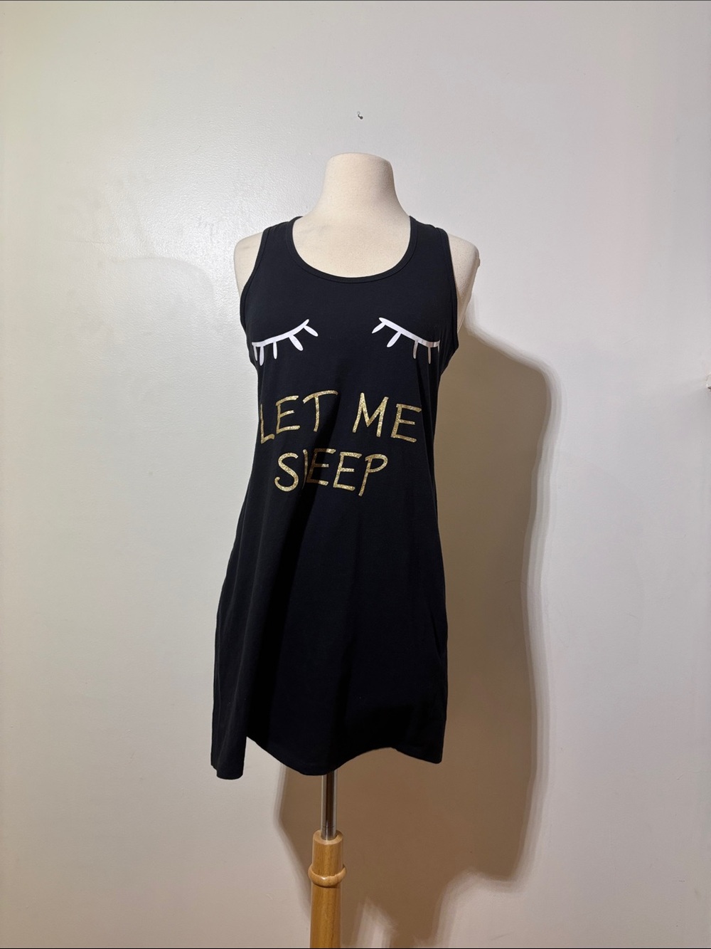 just be Black Tank Top with Black and White Stripe Lining